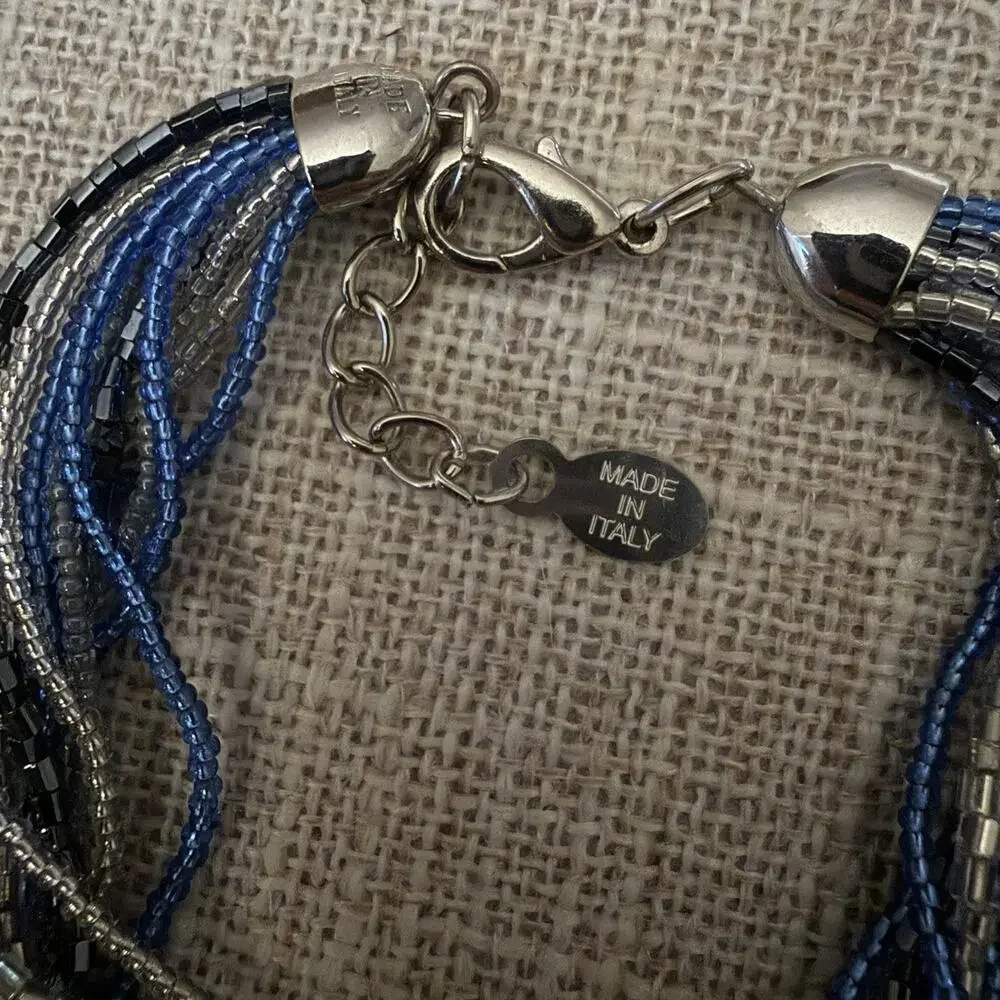 Authentic NeroLeone Made in Italy Multi-Strand Bracelet Cobalt Something Blue